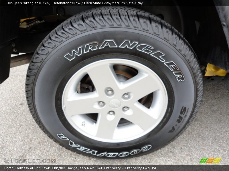 Detonator Yellow / Dark Slate Gray/Medium Slate Gray 2009 Jeep Wrangler X 4x4