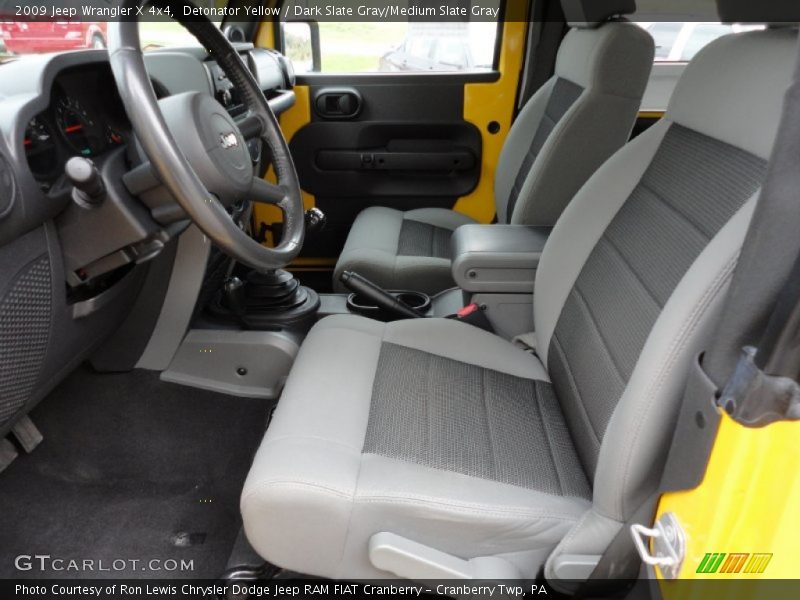 Detonator Yellow / Dark Slate Gray/Medium Slate Gray 2009 Jeep Wrangler X 4x4