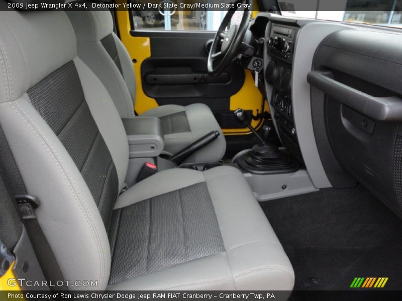 Detonator Yellow / Dark Slate Gray/Medium Slate Gray 2009 Jeep Wrangler X 4x4