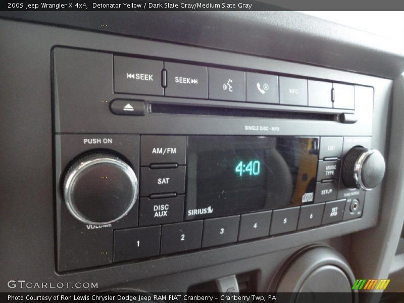Detonator Yellow / Dark Slate Gray/Medium Slate Gray 2009 Jeep Wrangler X 4x4
