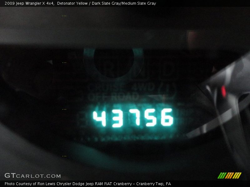 Detonator Yellow / Dark Slate Gray/Medium Slate Gray 2009 Jeep Wrangler X 4x4