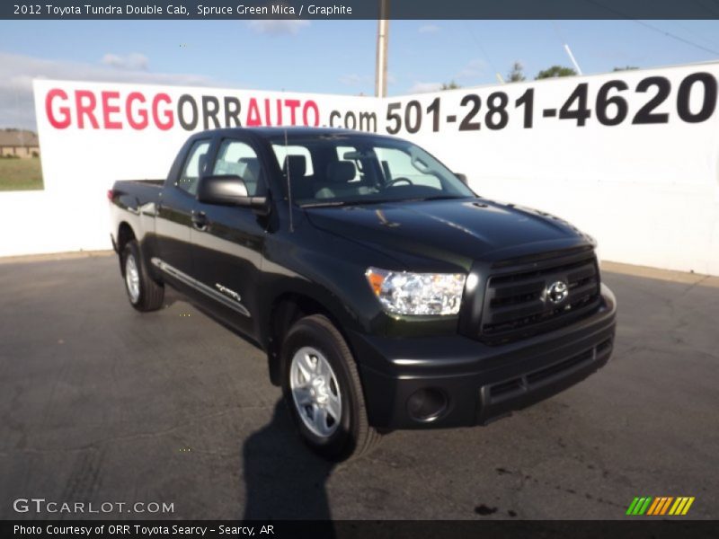 Spruce Green Mica / Graphite 2012 Toyota Tundra Double Cab