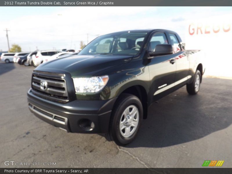 Spruce Green Mica / Graphite 2012 Toyota Tundra Double Cab