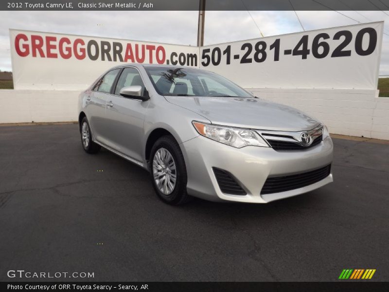 Classic Silver Metallic / Ash 2012 Toyota Camry LE