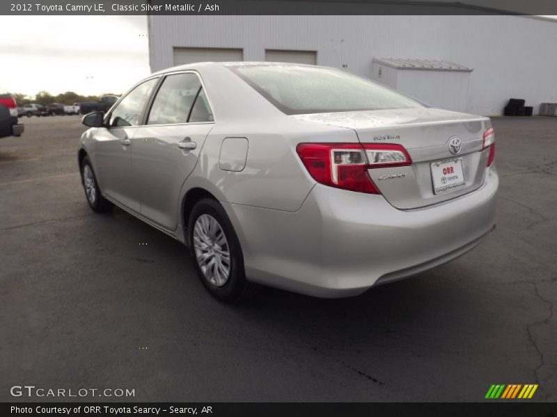 Classic Silver Metallic / Ash 2012 Toyota Camry LE