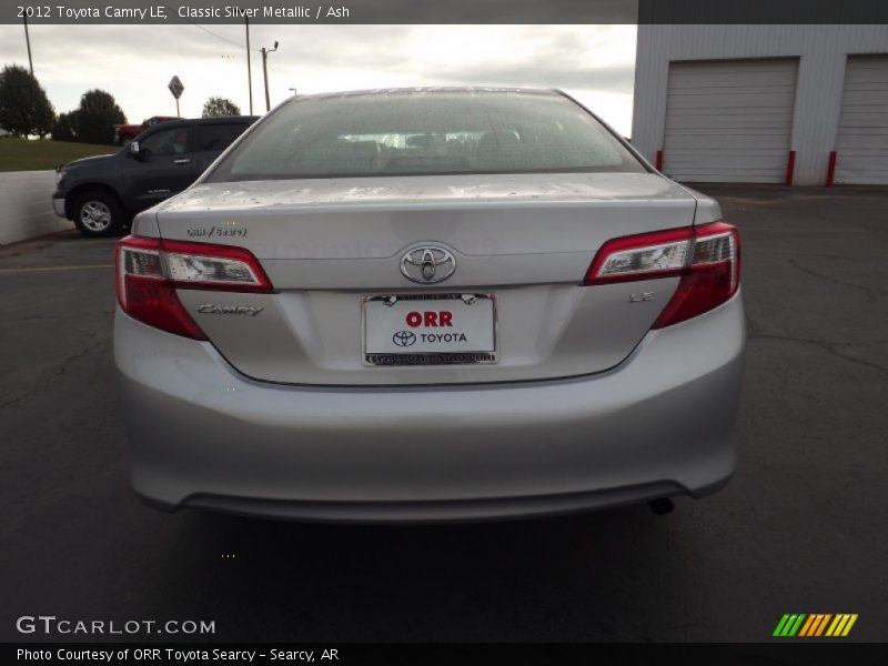 Classic Silver Metallic / Ash 2012 Toyota Camry LE