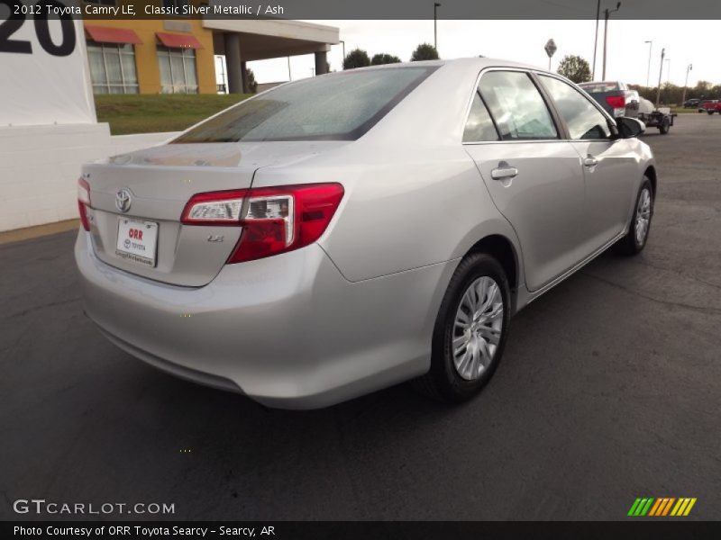 Classic Silver Metallic / Ash 2012 Toyota Camry LE