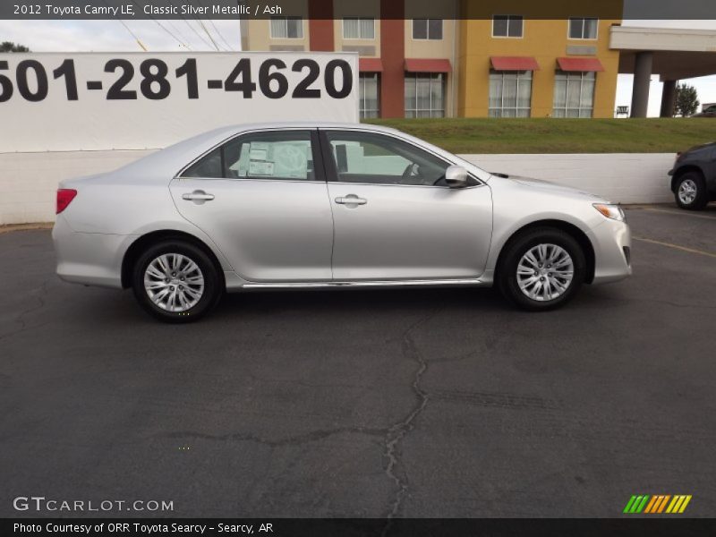 Classic Silver Metallic / Ash 2012 Toyota Camry LE