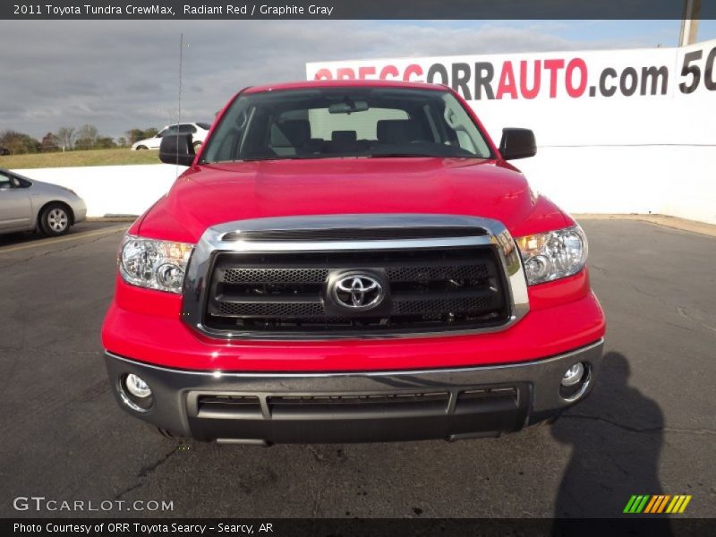 Radiant Red / Graphite Gray 2011 Toyota Tundra CrewMax