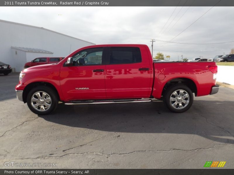 Radiant Red / Graphite Gray 2011 Toyota Tundra CrewMax