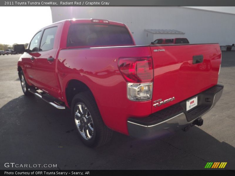 Radiant Red / Graphite Gray 2011 Toyota Tundra CrewMax