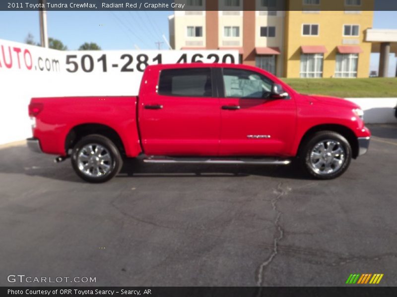 Radiant Red / Graphite Gray 2011 Toyota Tundra CrewMax
