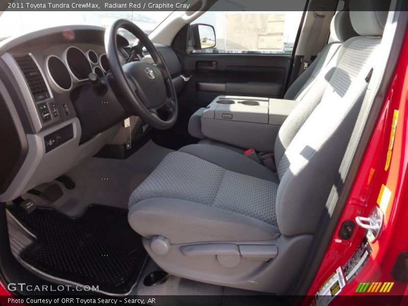 Radiant Red / Graphite Gray 2011 Toyota Tundra CrewMax