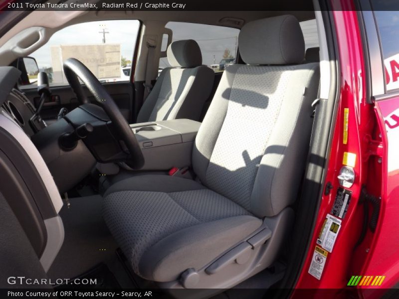 Radiant Red / Graphite Gray 2011 Toyota Tundra CrewMax