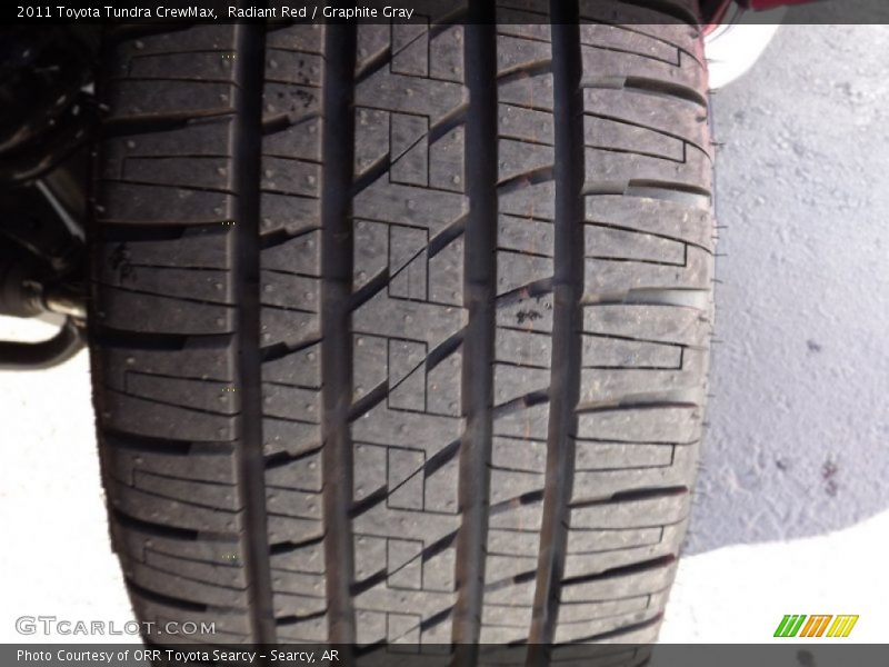 Radiant Red / Graphite Gray 2011 Toyota Tundra CrewMax