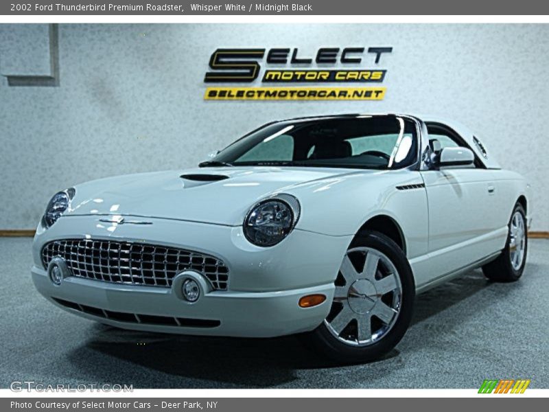 Whisper White / Midnight Black 2002 Ford Thunderbird Premium Roadster