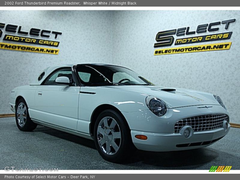 Whisper White / Midnight Black 2002 Ford Thunderbird Premium Roadster