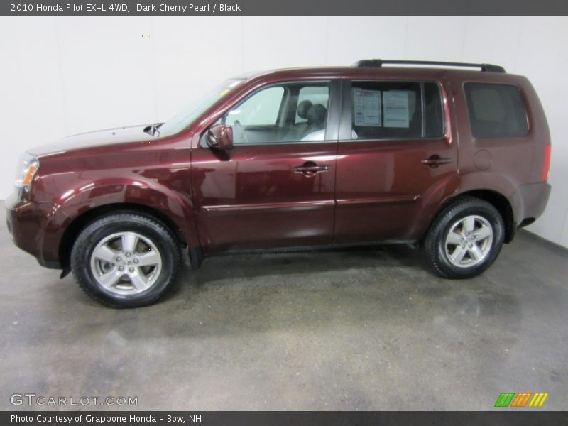 Dark Cherry Pearl / Black 2010 Honda Pilot EX-L 4WD