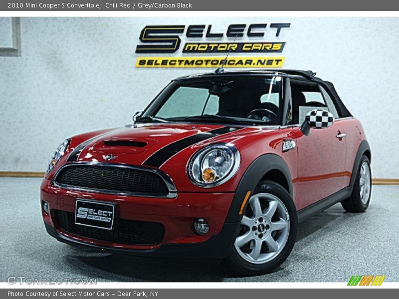 Chili Red / Grey/Carbon Black 2010 Mini Cooper S Convertible