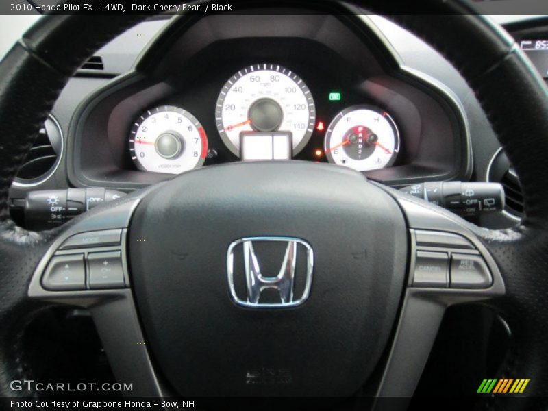 Dark Cherry Pearl / Black 2010 Honda Pilot EX-L 4WD