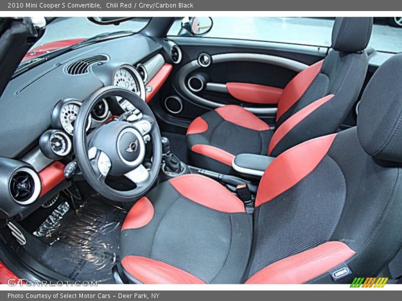 Chili Red / Grey/Carbon Black 2010 Mini Cooper S Convertible