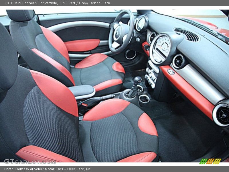 Chili Red / Grey/Carbon Black 2010 Mini Cooper S Convertible