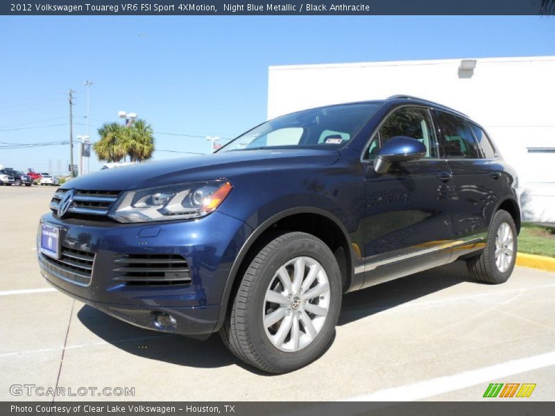 Night Blue Metallic / Black Anthracite 2012 Volkswagen Touareg VR6 FSI Sport 4XMotion