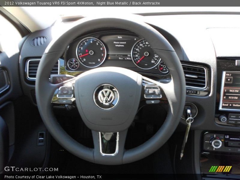  2012 Touareg VR6 FSI Sport 4XMotion Steering Wheel