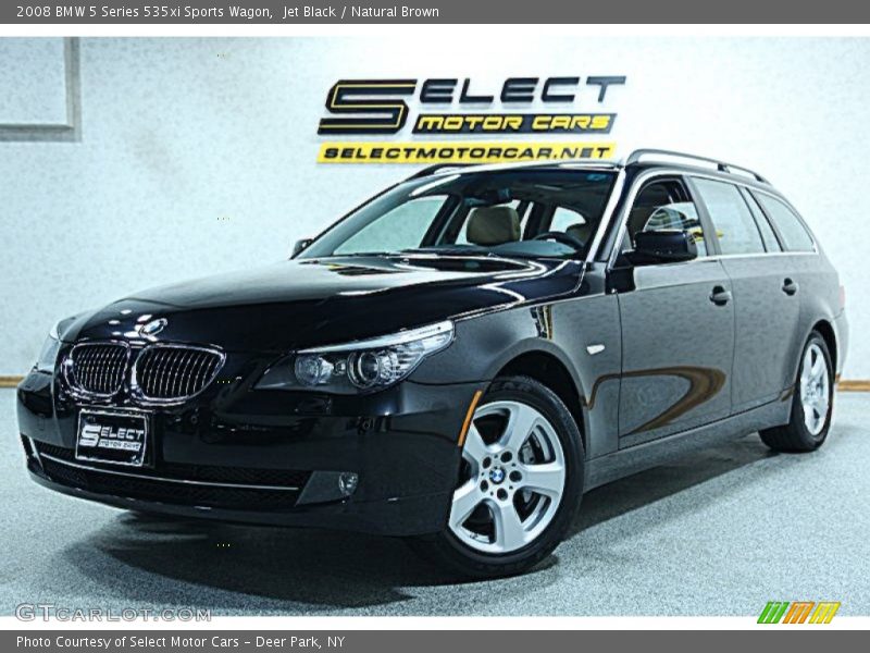 Jet Black / Natural Brown 2008 BMW 5 Series 535xi Sports Wagon