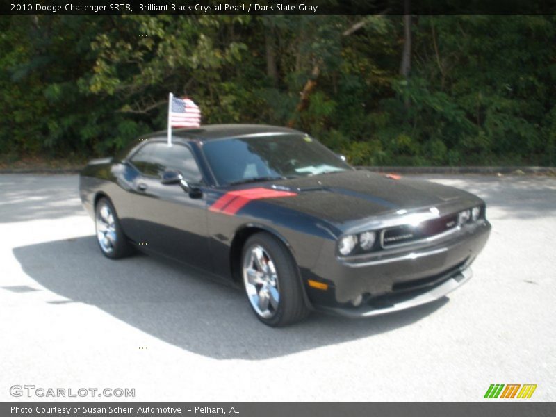 Brilliant Black Crystal Pearl / Dark Slate Gray 2010 Dodge Challenger SRT8
