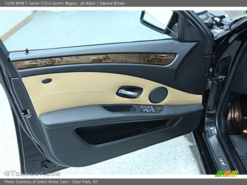 Jet Black / Natural Brown 2008 BMW 5 Series 535xi Sports Wagon