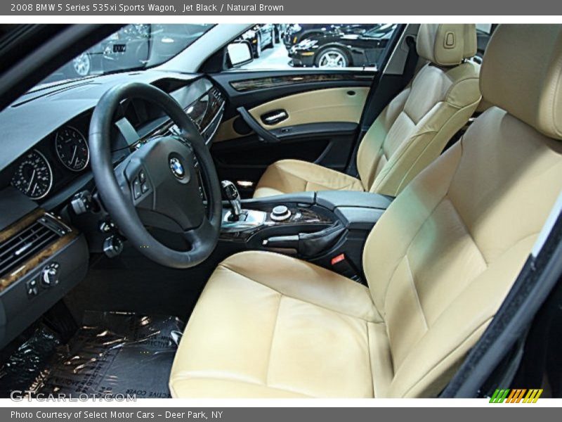 Jet Black / Natural Brown 2008 BMW 5 Series 535xi Sports Wagon