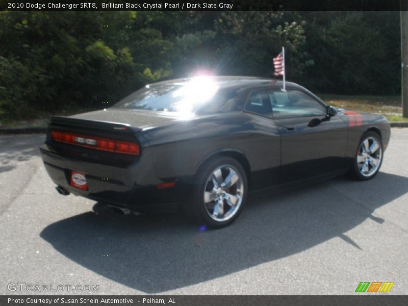 Brilliant Black Crystal Pearl / Dark Slate Gray 2010 Dodge Challenger SRT8