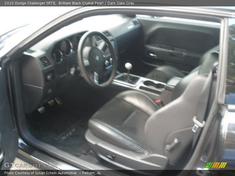 Brilliant Black Crystal Pearl / Dark Slate Gray 2010 Dodge Challenger SRT8