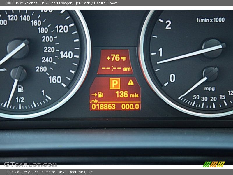 Jet Black / Natural Brown 2008 BMW 5 Series 535xi Sports Wagon