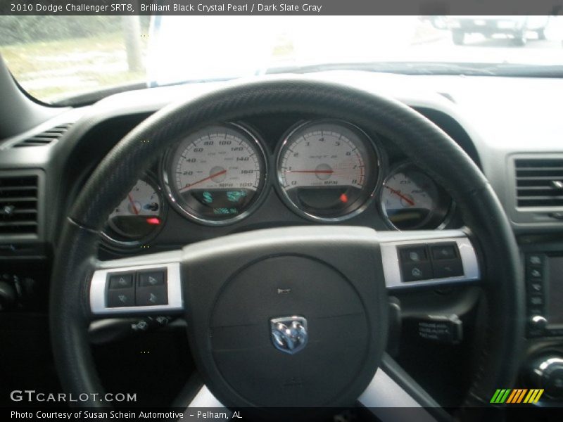 Brilliant Black Crystal Pearl / Dark Slate Gray 2010 Dodge Challenger SRT8