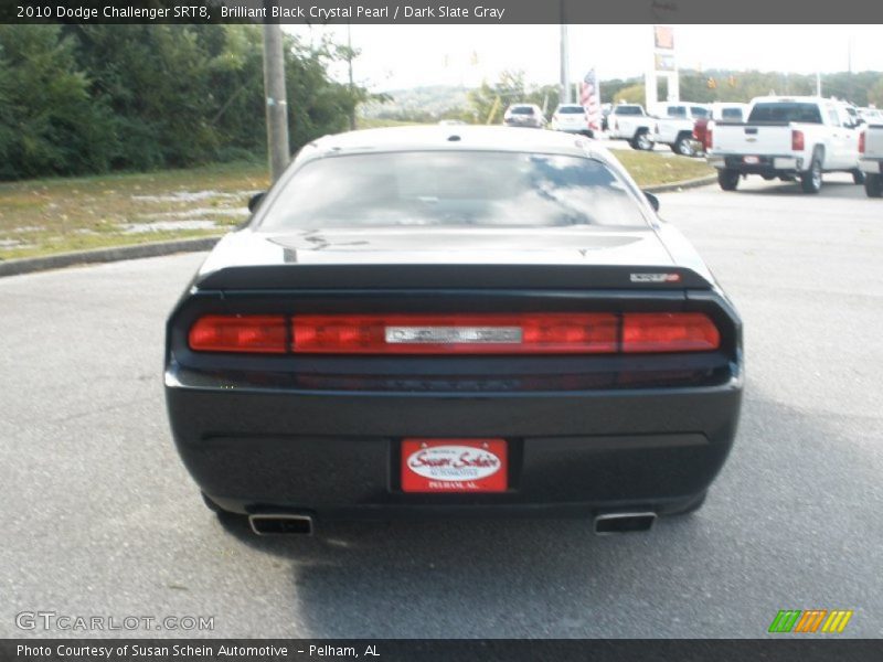 Brilliant Black Crystal Pearl / Dark Slate Gray 2010 Dodge Challenger SRT8