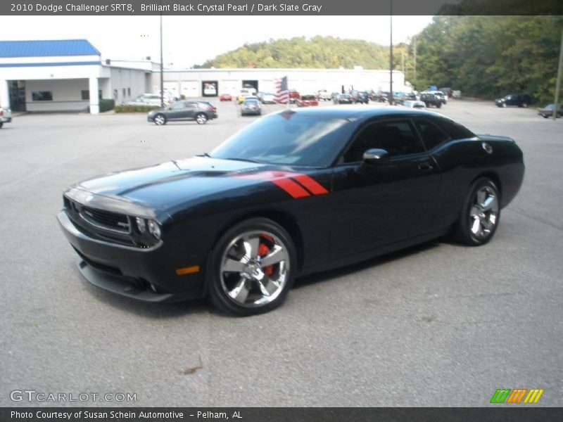 Brilliant Black Crystal Pearl / Dark Slate Gray 2010 Dodge Challenger SRT8
