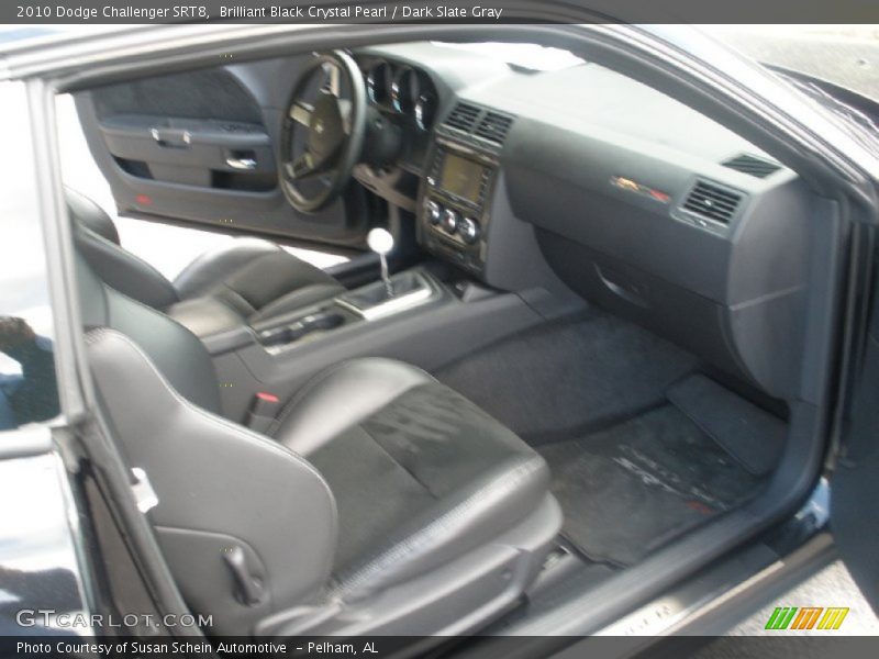 Brilliant Black Crystal Pearl / Dark Slate Gray 2010 Dodge Challenger SRT8