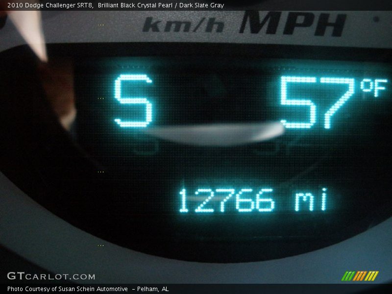 Brilliant Black Crystal Pearl / Dark Slate Gray 2010 Dodge Challenger SRT8