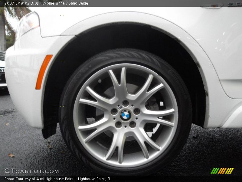 Alpine White / Sand Beige 2007 BMW X3 3.0si
