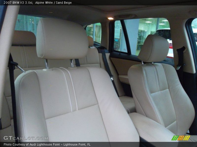 Alpine White / Sand Beige 2007 BMW X3 3.0si