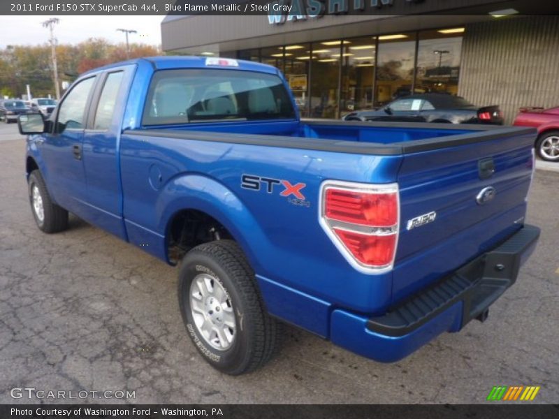 Blue Flame Metallic / Steel Gray 2011 Ford F150 STX SuperCab 4x4