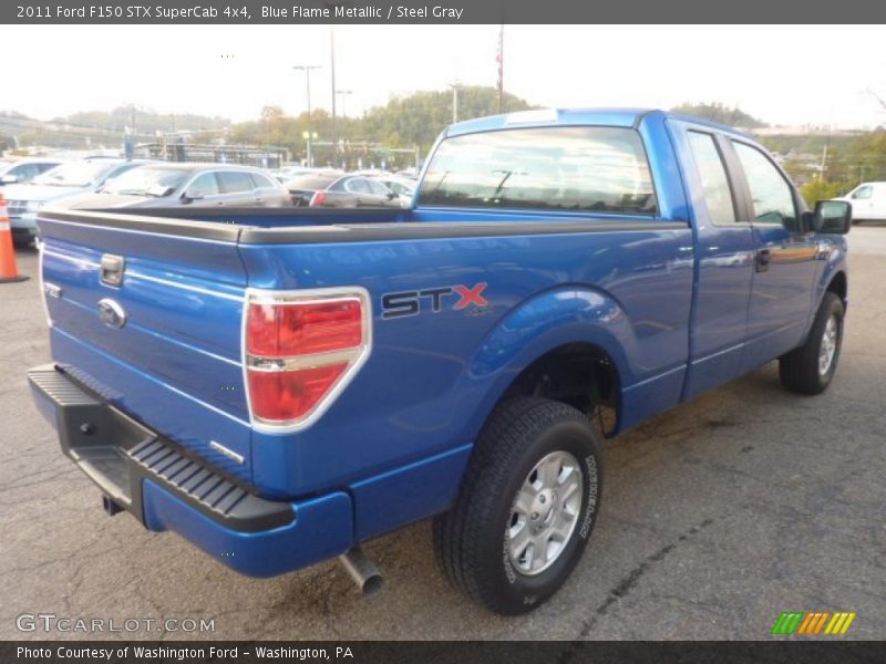 Blue Flame Metallic / Steel Gray 2011 Ford F150 STX SuperCab 4x4