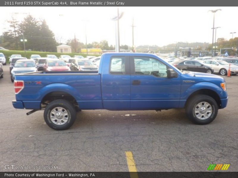 Blue Flame Metallic / Steel Gray 2011 Ford F150 STX SuperCab 4x4
