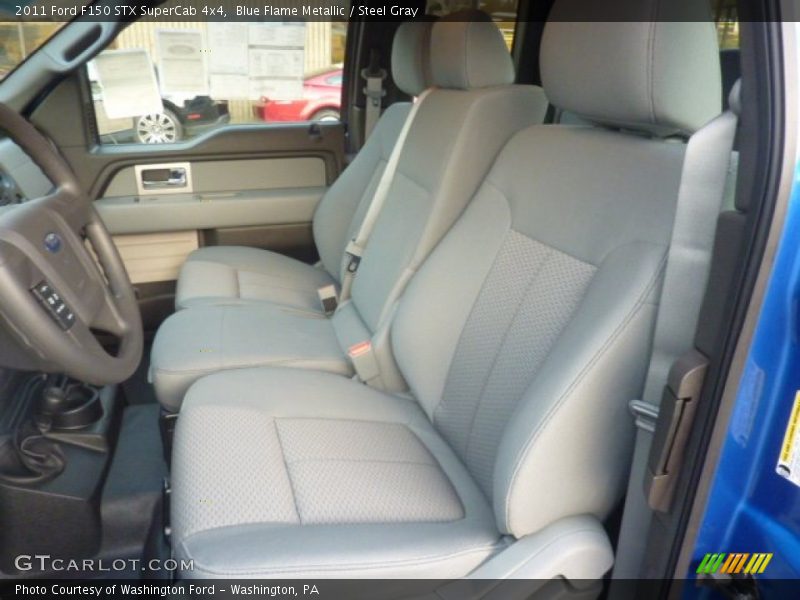 Blue Flame Metallic / Steel Gray 2011 Ford F150 STX SuperCab 4x4