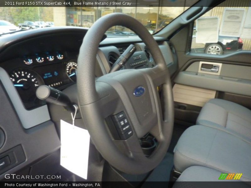 Blue Flame Metallic / Steel Gray 2011 Ford F150 STX SuperCab 4x4