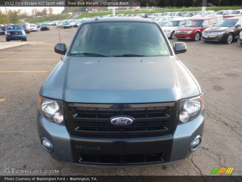 Steel Blue Metallic / Charcoal Black 2012 Ford Escape XLT Sport AWD