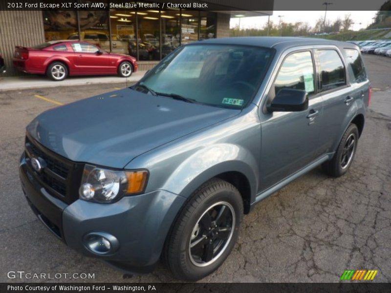Steel Blue Metallic / Charcoal Black 2012 Ford Escape XLT Sport AWD