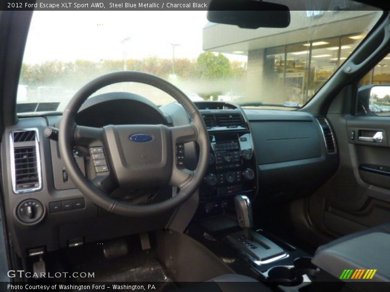Steel Blue Metallic / Charcoal Black 2012 Ford Escape XLT Sport AWD
